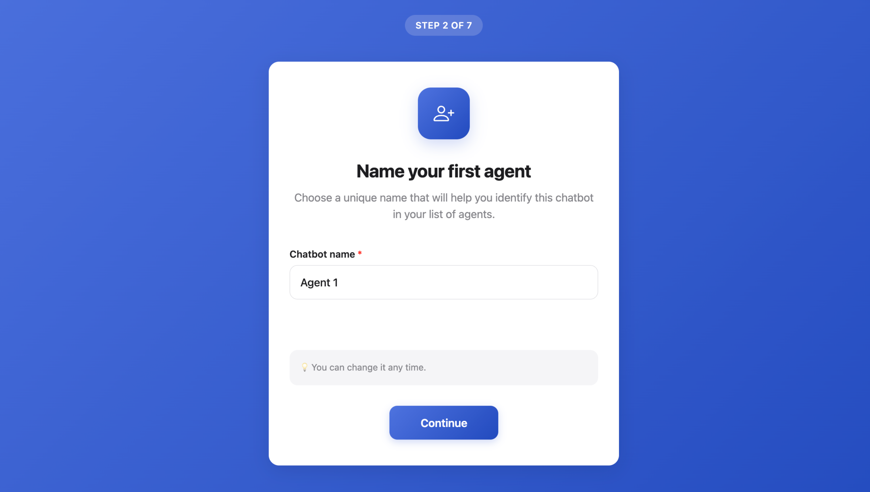 Назвіть свого агента